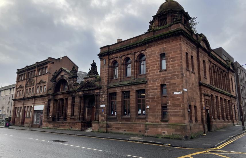 Exterior of Parkhead Library and Steamie