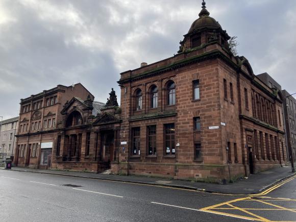 Exterior of Parkhead Library and Steamie